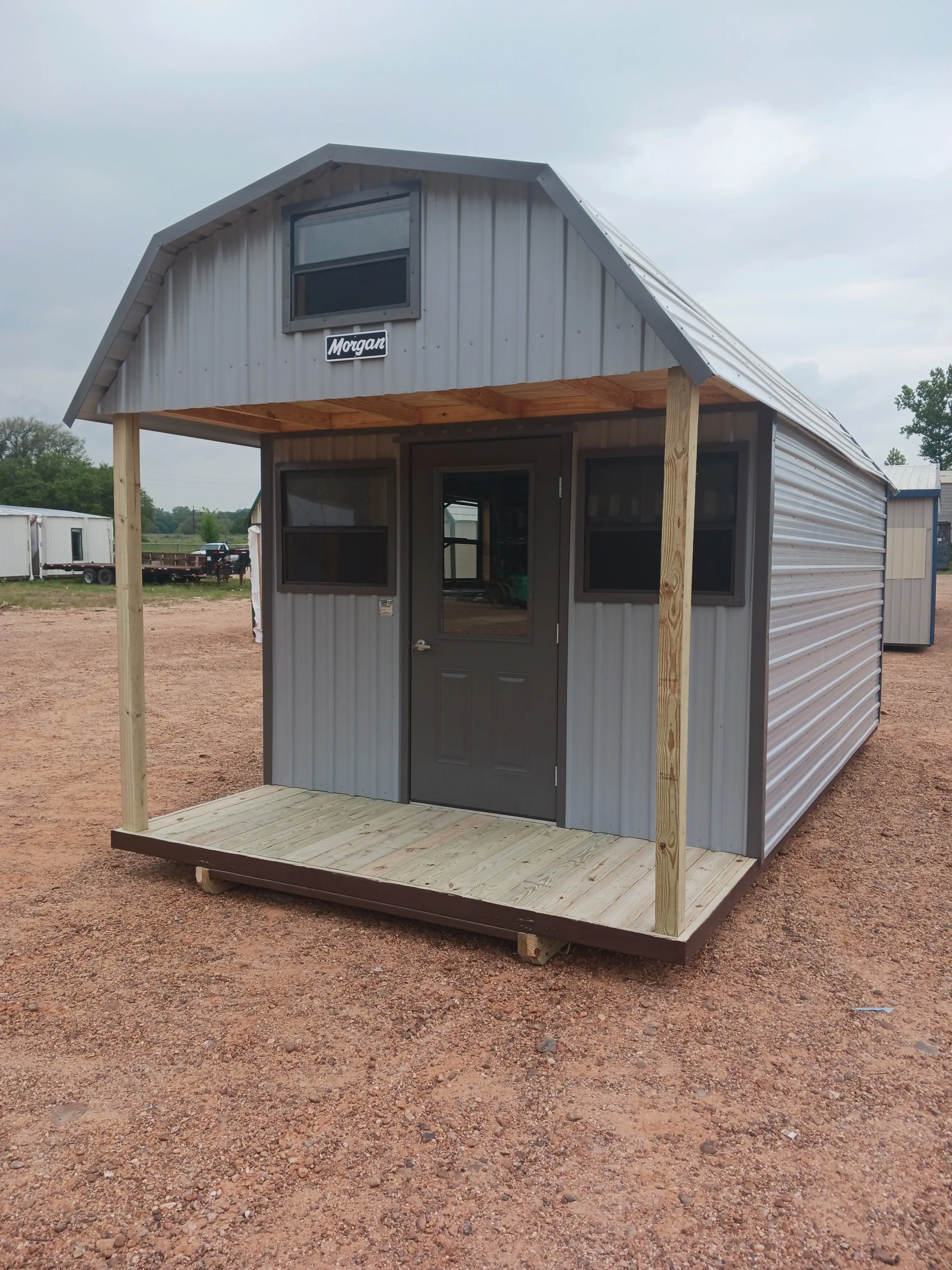 10 x 20 Porch Barn w/ Work Bench and Loft