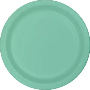 24 Pack Fresh Mint Green Paper Lunch Plates - 18cm