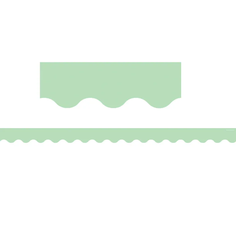 #58433 MINT GREEN SCALLOPED BORDER TRIM