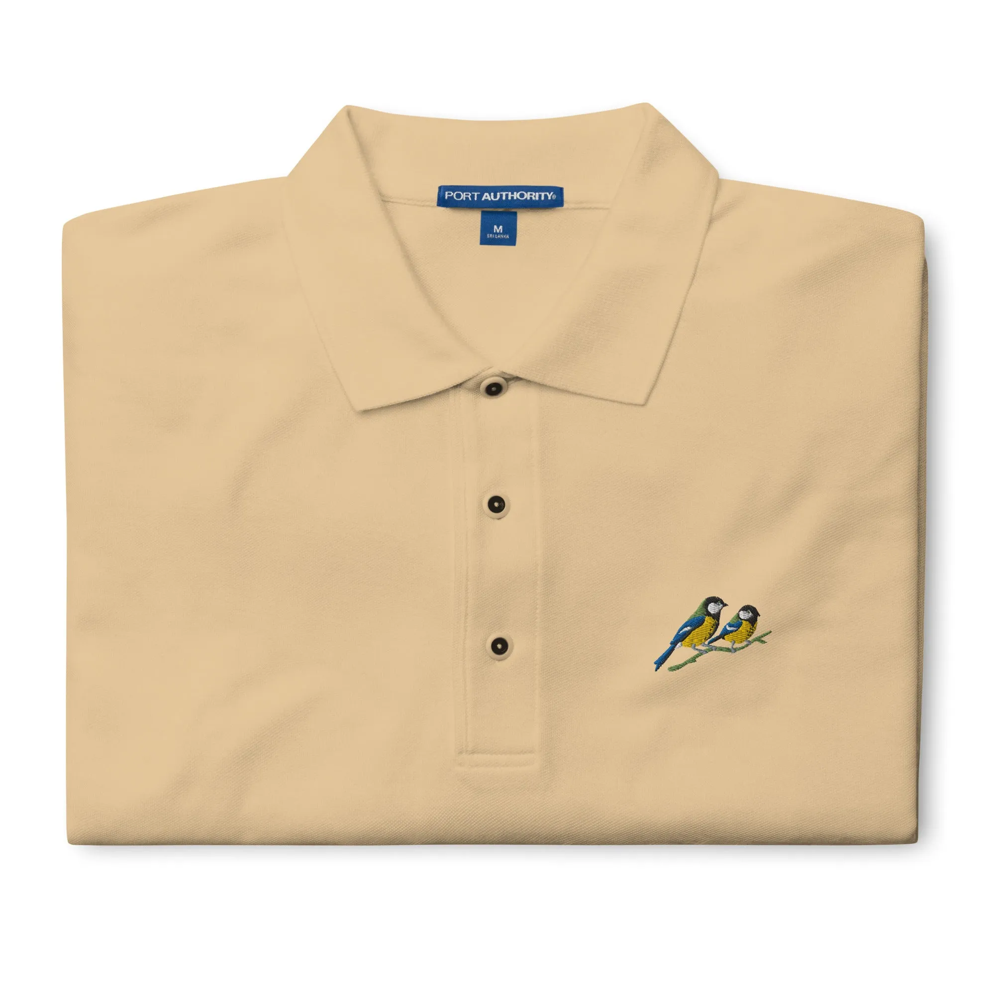 A Pair of Great Tits Men's Premium Polo