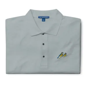 A Pair of Great Tits Men's Premium Polo
