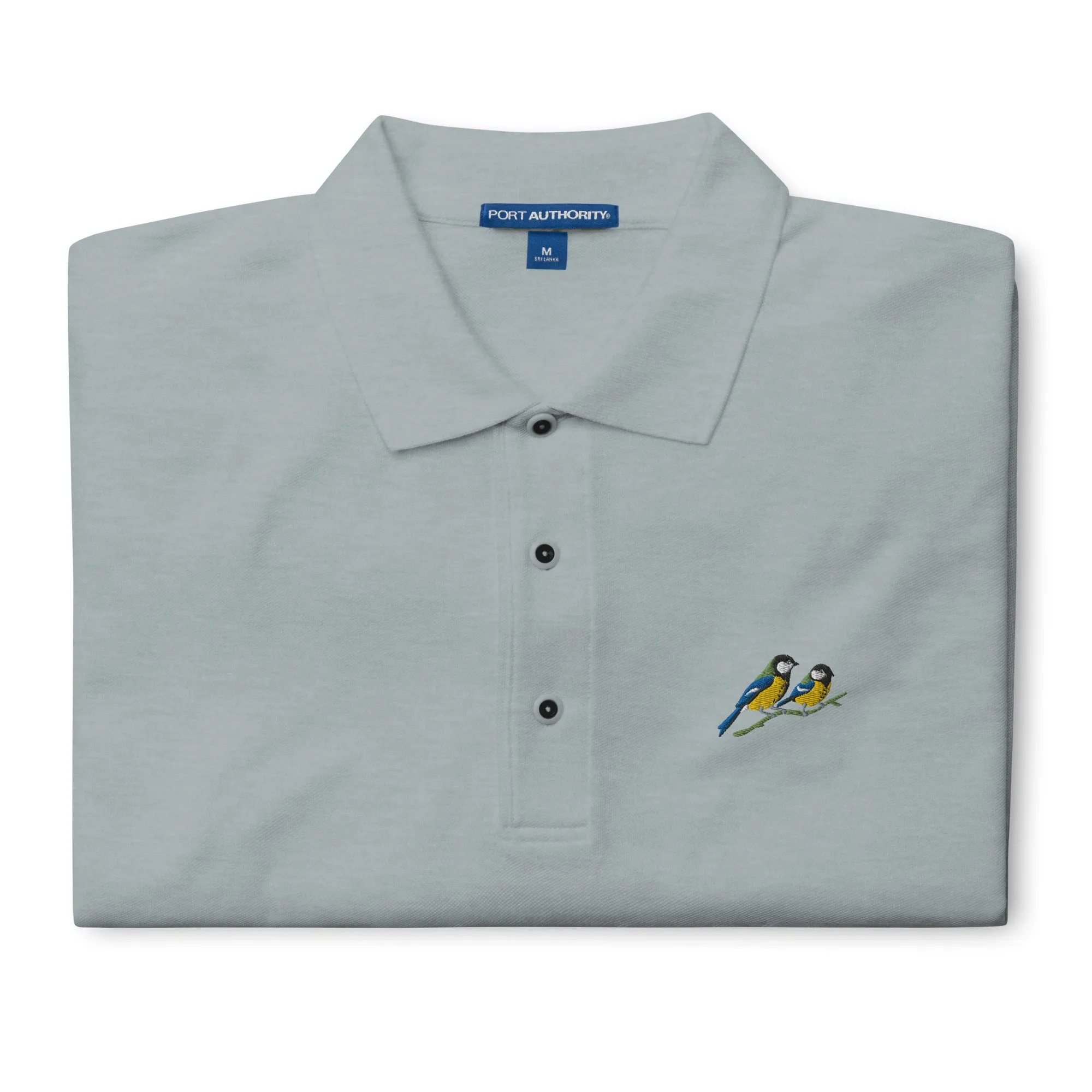 A Pair of Great Tits Men's Premium Polo