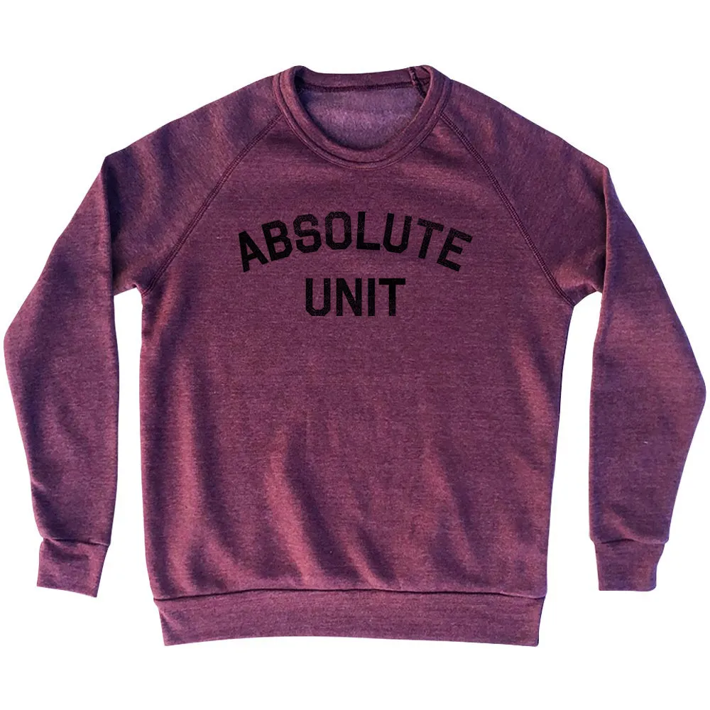 Absolute Unit Adult Tri-Blend Sweatshirt