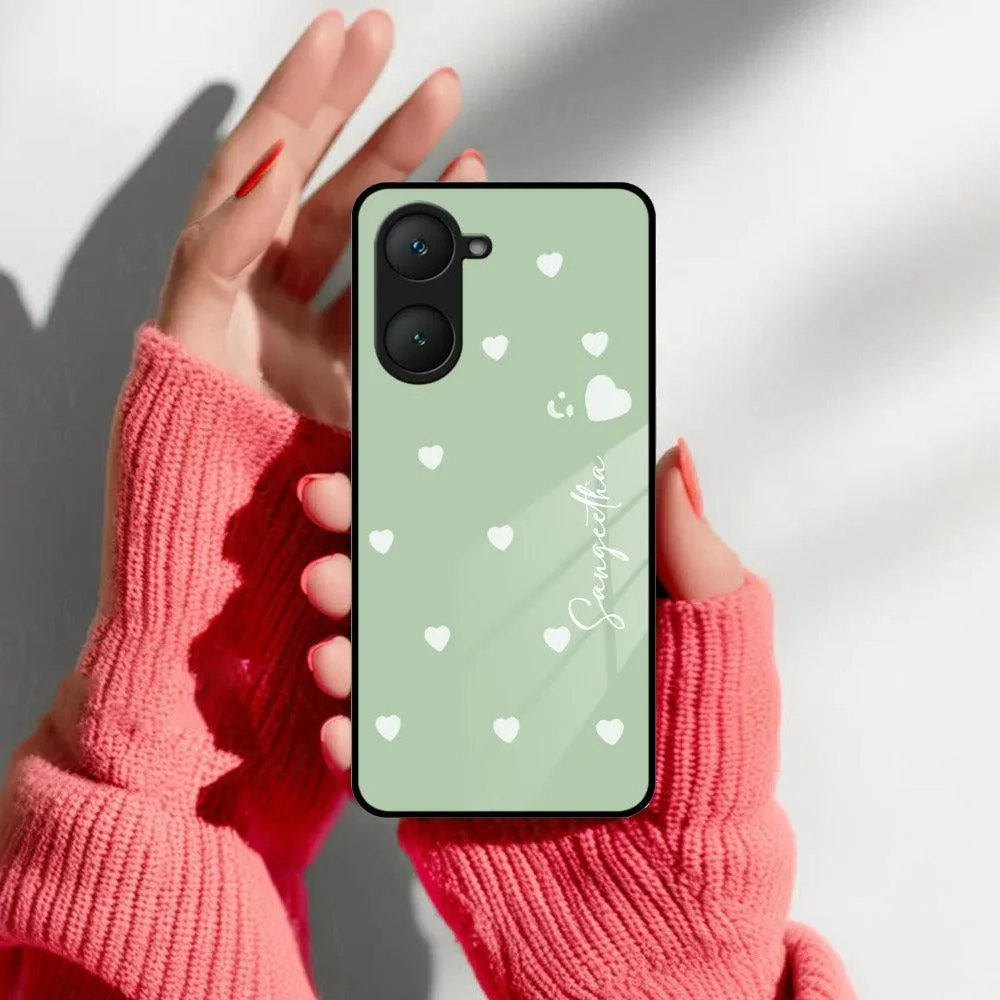 Be Loved Glossy Customised Metal Case Cover Mint Green For Vivo