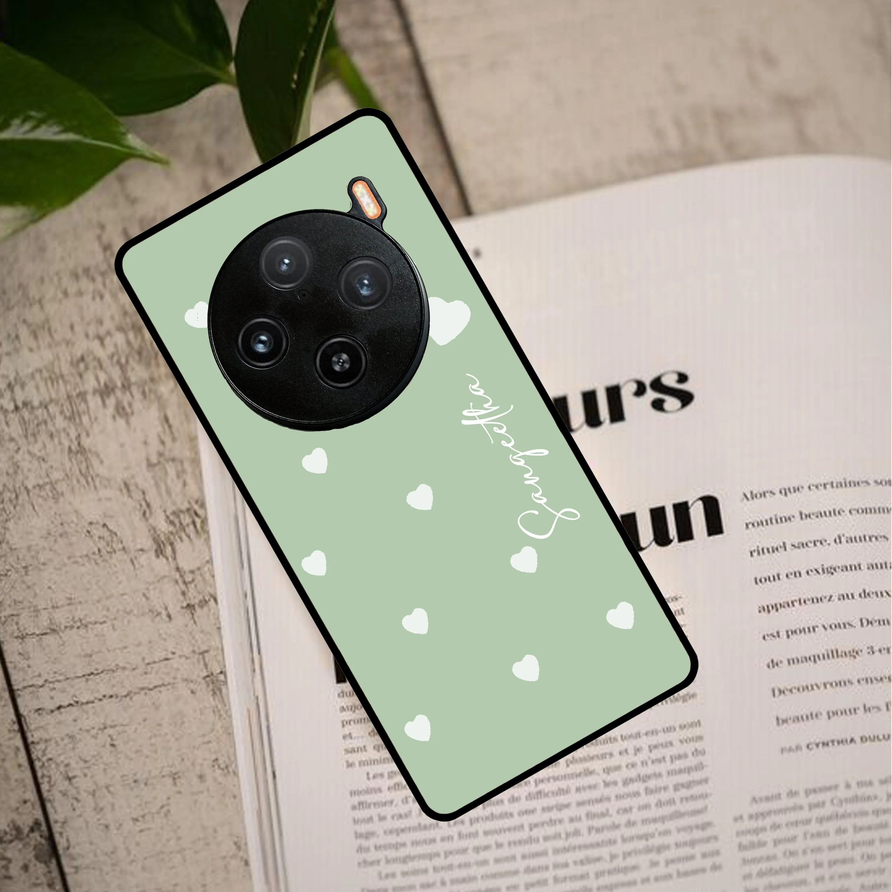 Be Loved Glossy Customised Metal Case Cover Mint Green For Vivo