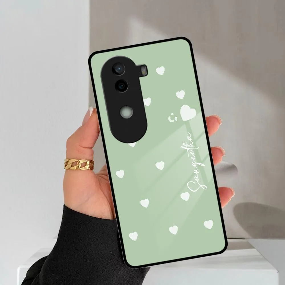 Be Loved Glossy Customised Metal Case Cover Mint Green For Vivo