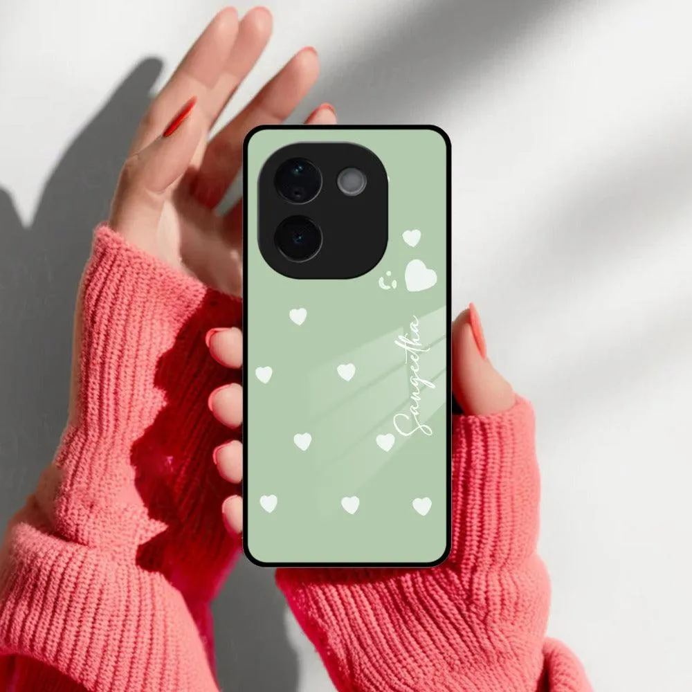 Be Loved Glossy Customised Metal Case Cover Mint Green For Vivo