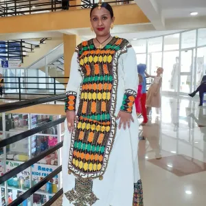 Beautiful Habesha Dress  Handwoven Habesha Kemis Modern Traditional Dress Eritrean Dress