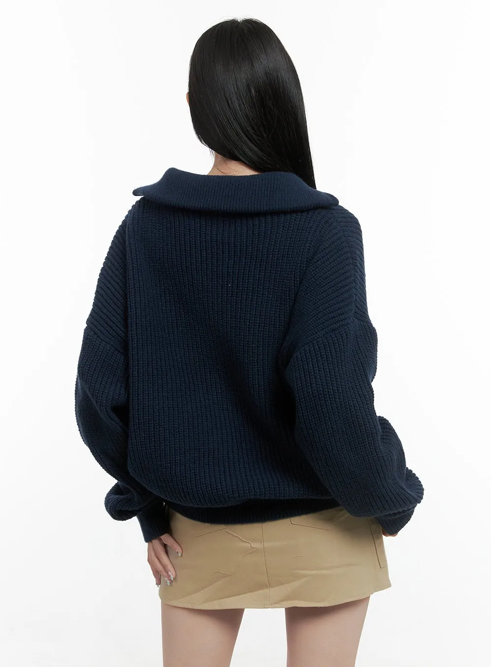 CozyChic Half-Zip Sweater OS410