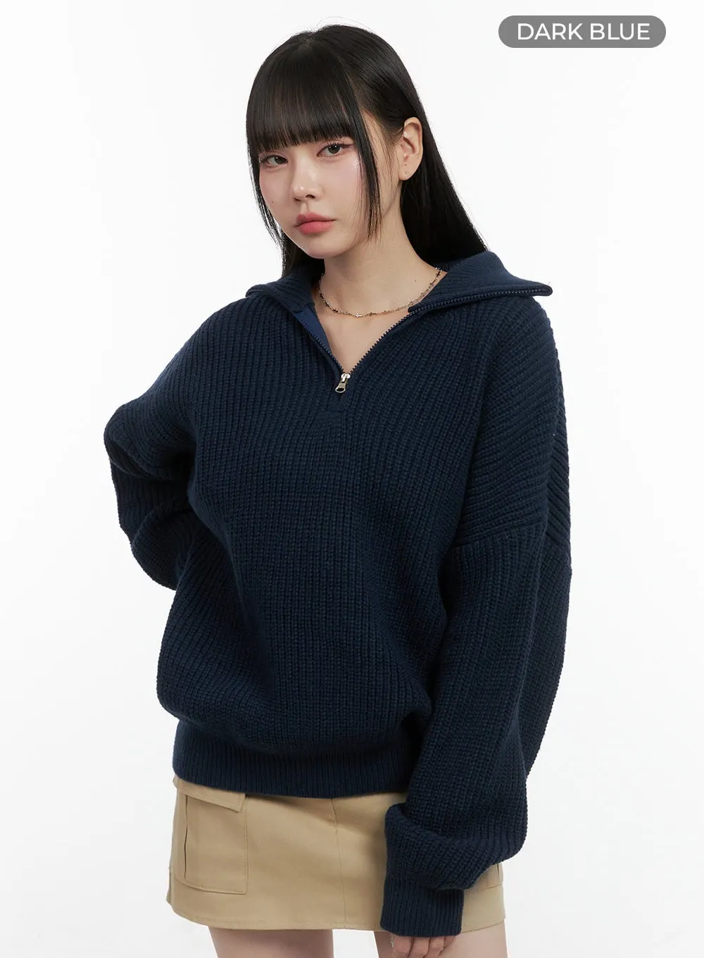 CozyChic Half-Zip Sweater OS410