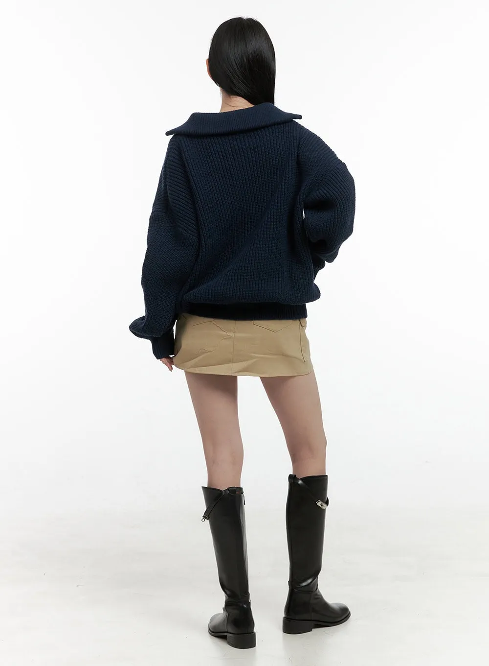 CozyChic Half-Zip Sweater OS410
