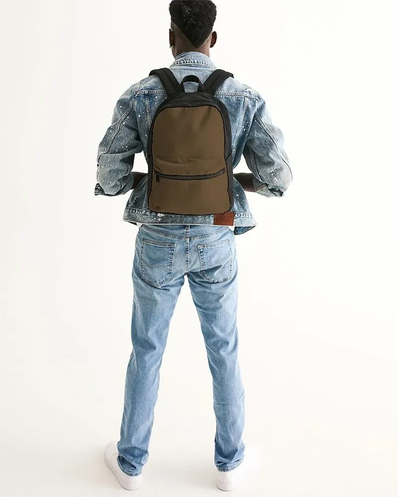 Dark Orange Brown Canvas Backpack | Dark Pastel Orange Brown | C0M30Y60K80