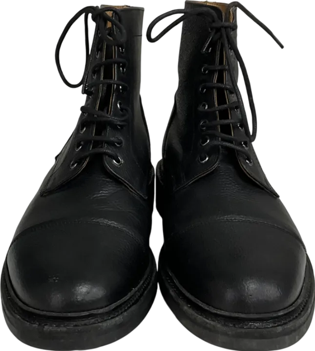 Ecco Black Men's Leather Lace-up Boot UK 9 EU 43 👞