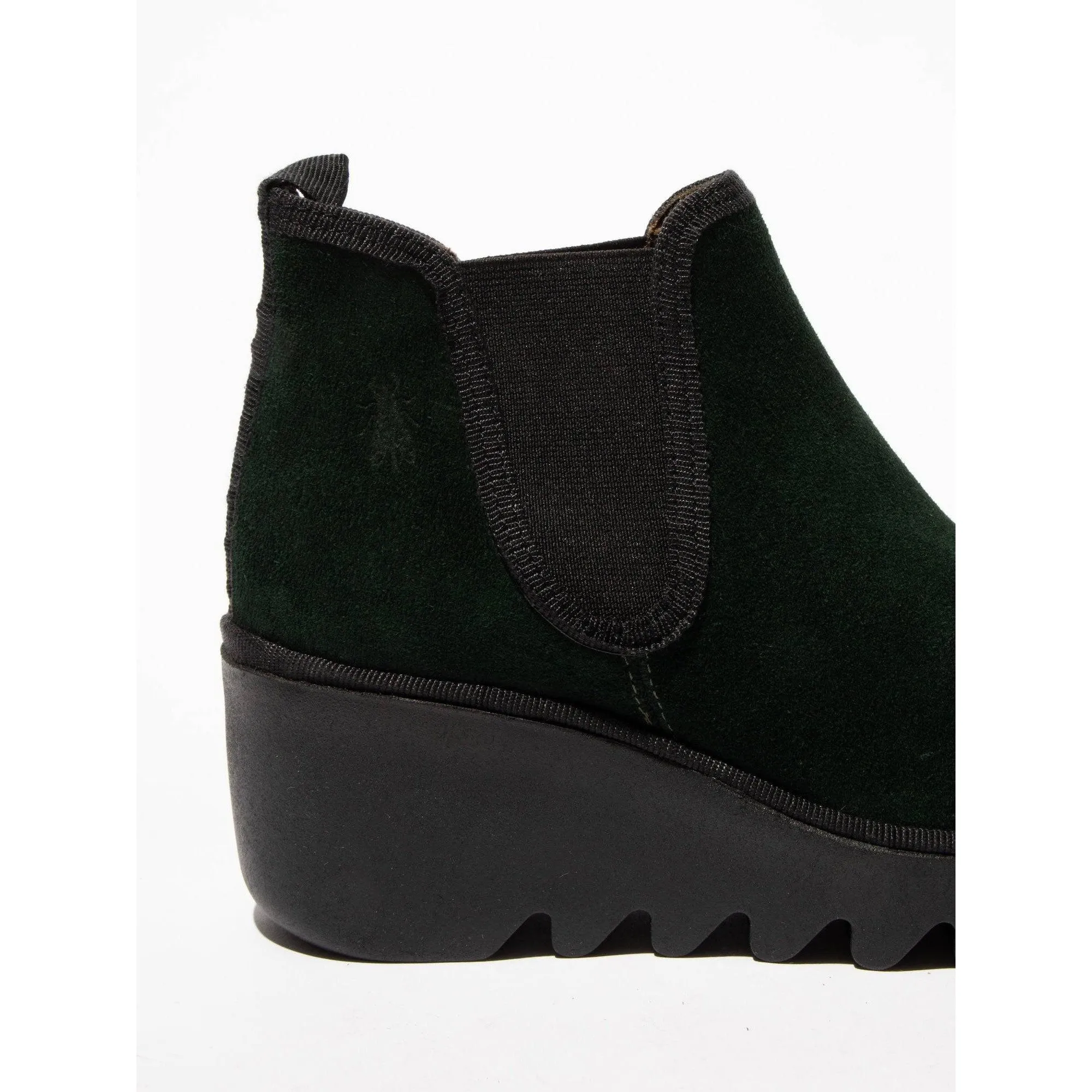 Fly BYNE349 Oil Ladies Pine Suede Pull On Ankle Boots