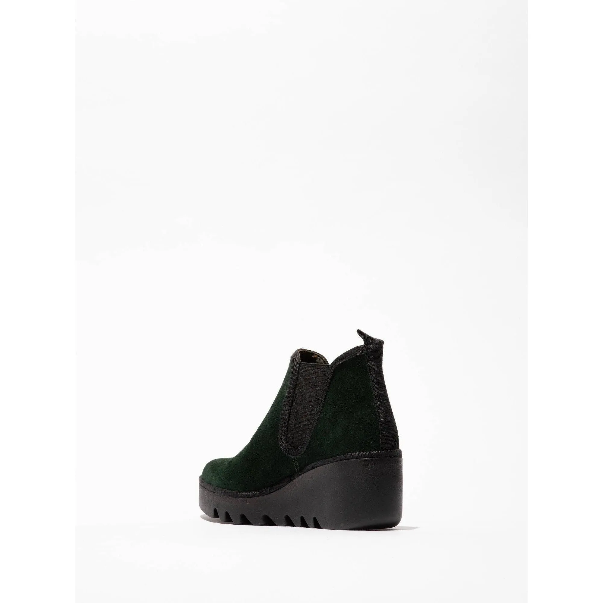 Fly BYNE349 Oil Ladies Pine Suede Pull On Ankle Boots