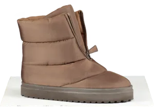 GIA COUTURE Brown Zip Up Moon Boots UK 6 EU 39 👠