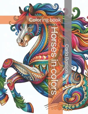 Horses in Colors: Coloring book - Paperback by Books by splitShops