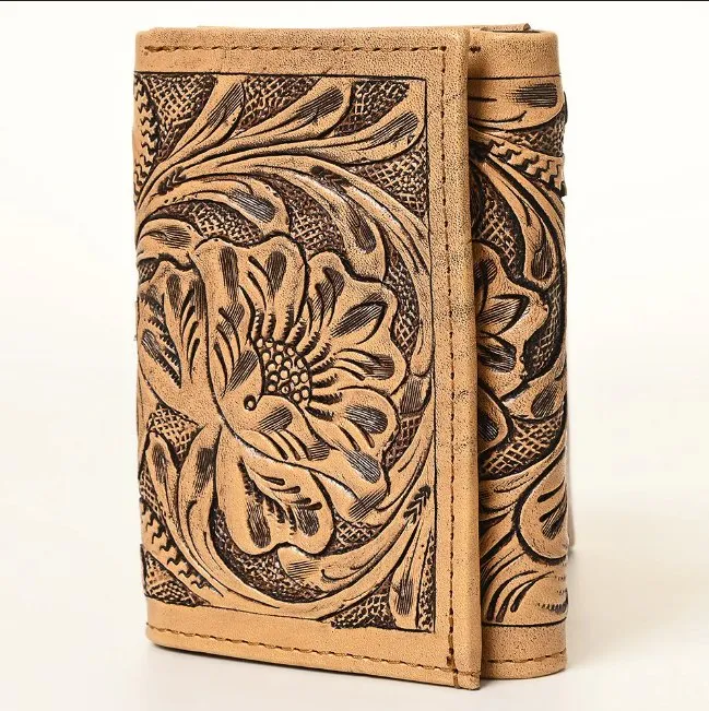 Kylo Hand Tooled Genuine Leather Wallet