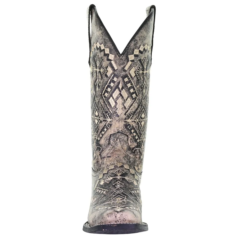 L5525 - Circle G sand western cowgirl leather boots for women