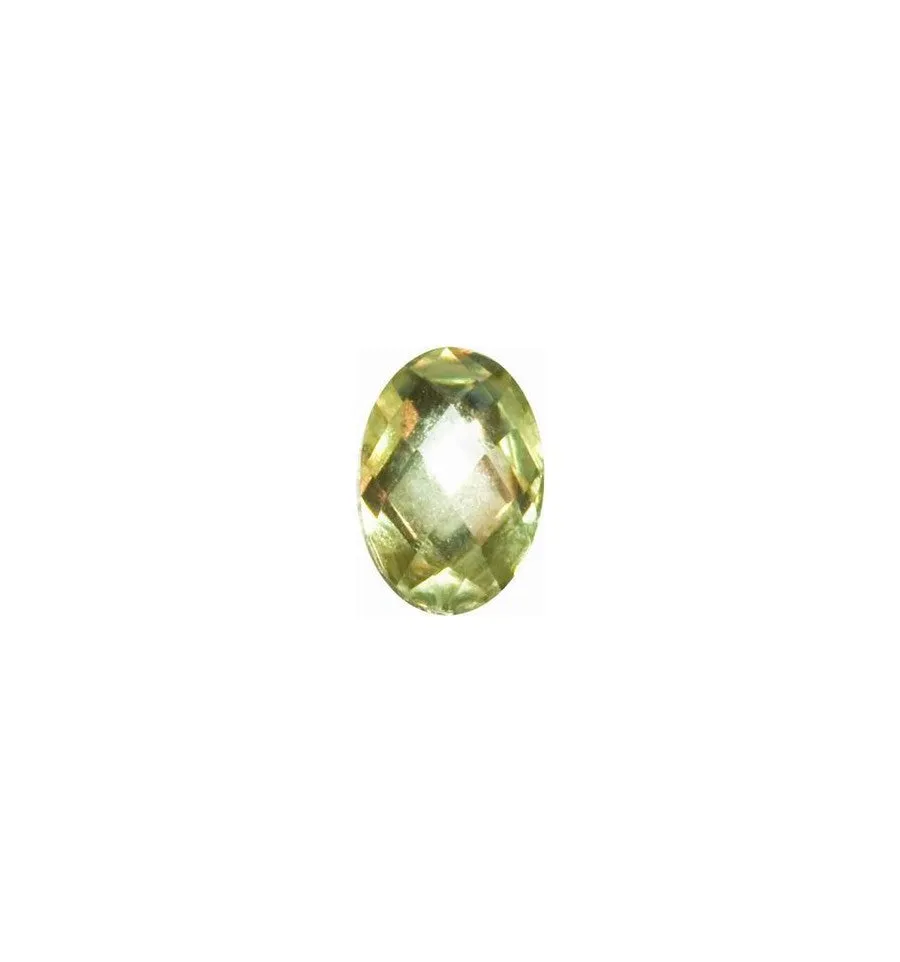Magnetic Rhinestone Ellipsoid White