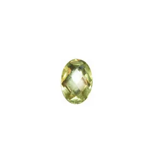 Magnetic Rhinestone Ellipsoid White