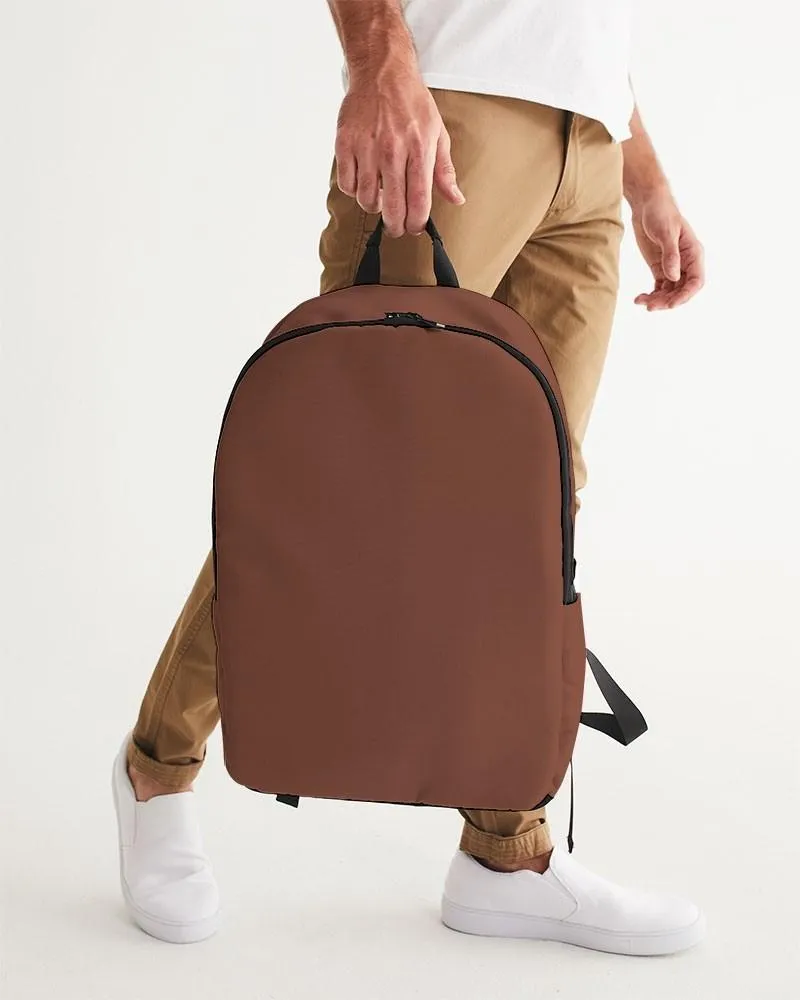 Medium Dark Red Brown Waterproof Backpack | Medium Dark Pastel Red Brown | C0M60Y60K60