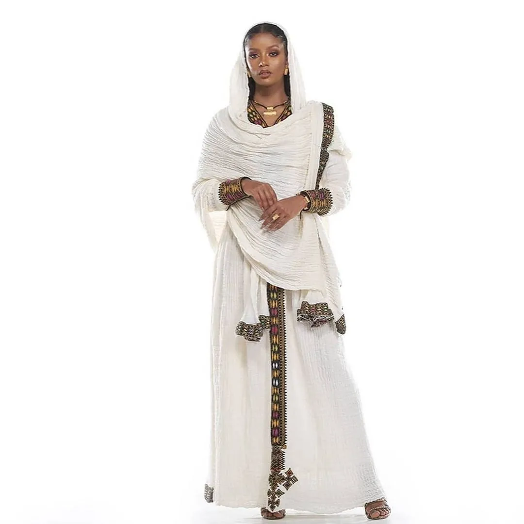 Modern Fetil Habesha Dress Handwoven Habesha Kemis Traditional Ethiopian  Dress Eritrean Dress