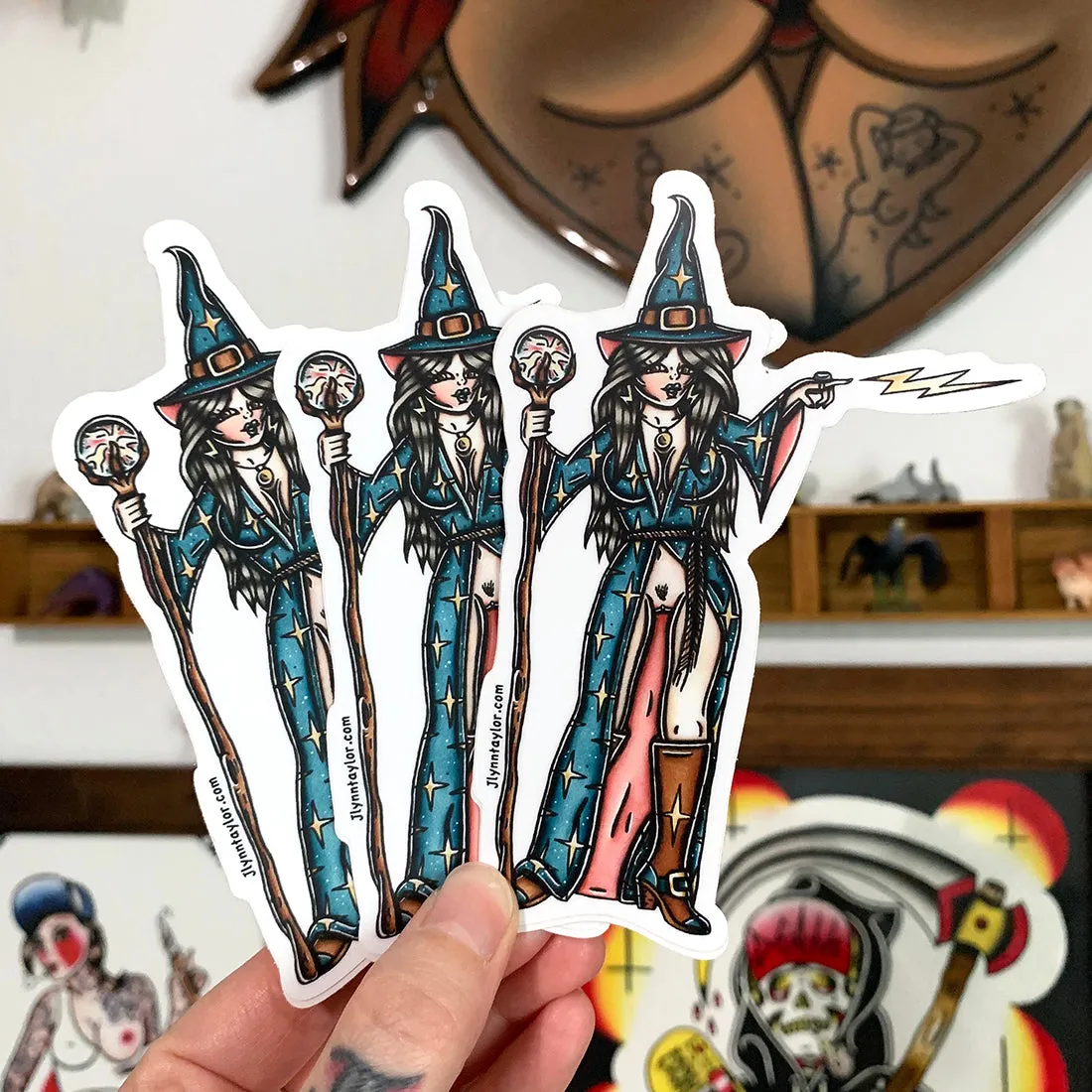 Naughty Wizard Sticker