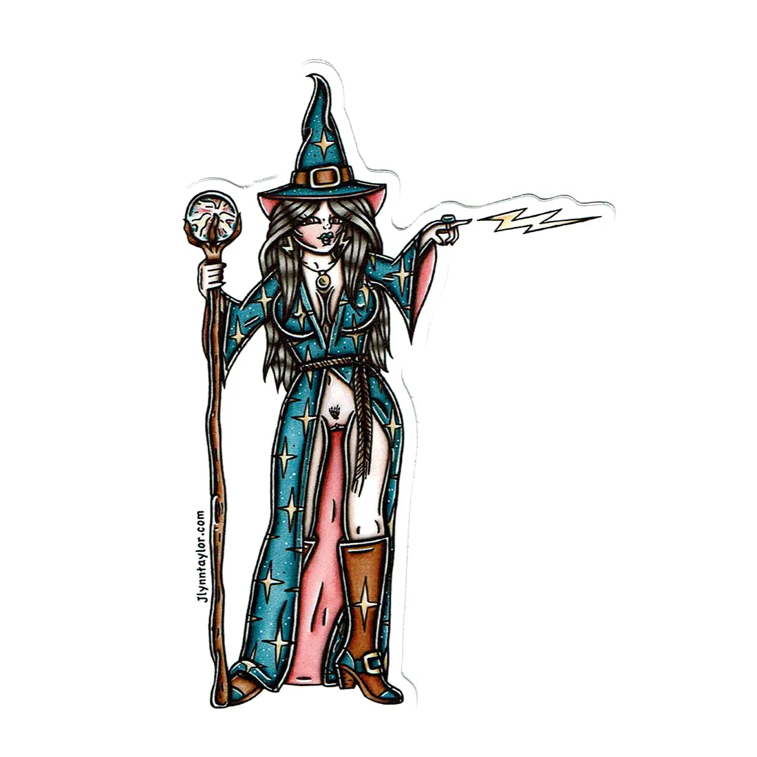 Naughty Wizard Sticker