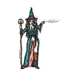Naughty Wizard Sticker