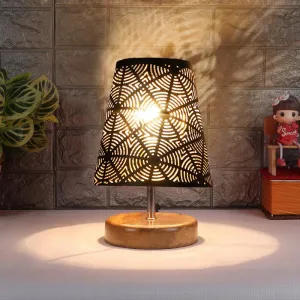 Neso Etched Table Lamp  - Black