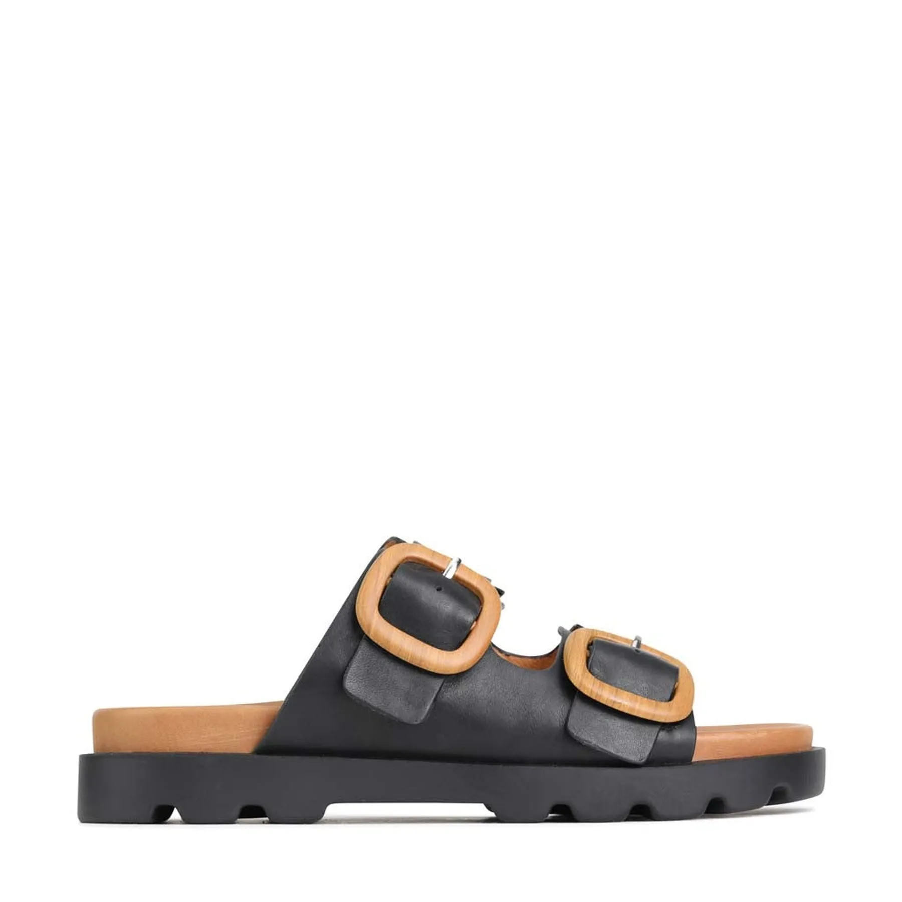 NILI LEATHER BUCKLE SANDALS