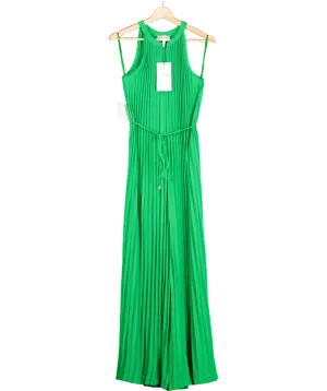 Phase Eight Brea Green Pleat Jumpsuit UK 10