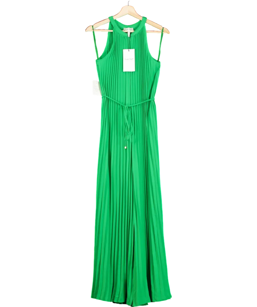 Phase Eight Brea Green Pleat Jumpsuit UK 10