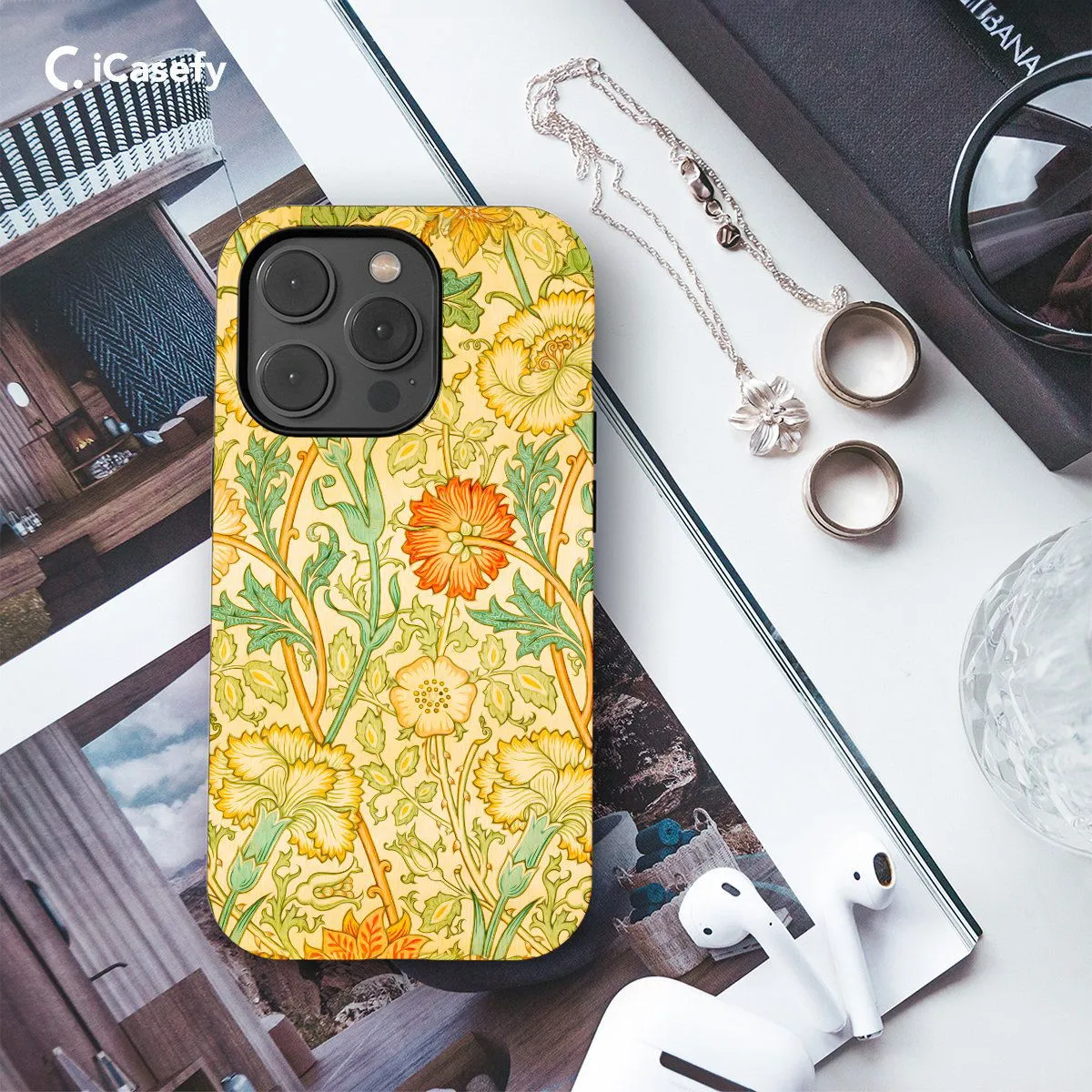 Pink and Rose William Phone Case iPhone Samsung Pixel & More