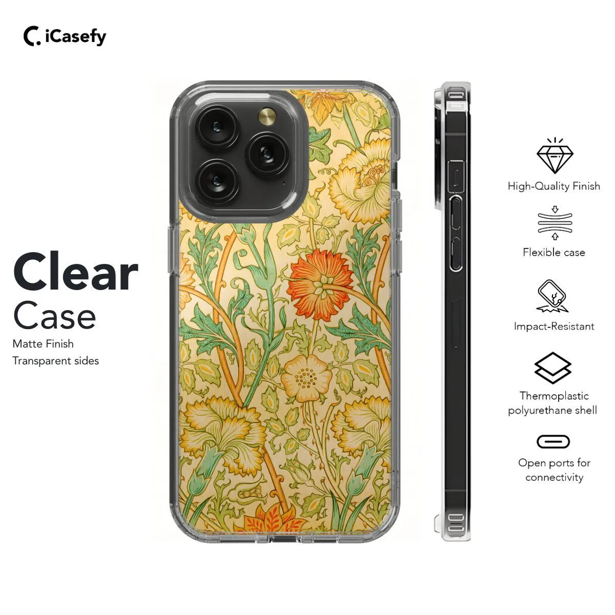 Pink and Rose William Phone Case iPhone Samsung Pixel & More
