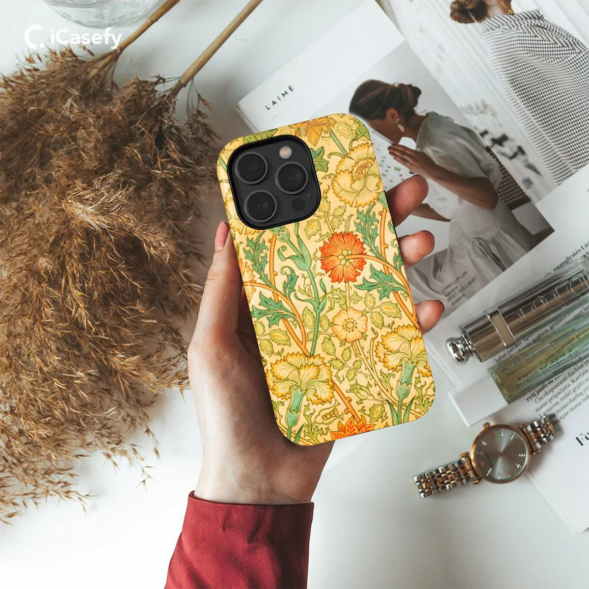 Pink and Rose William Phone Case iPhone Samsung Pixel & More