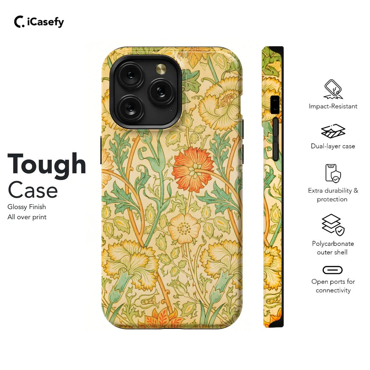 Pink and Rose William Phone Case iPhone Samsung Pixel & More