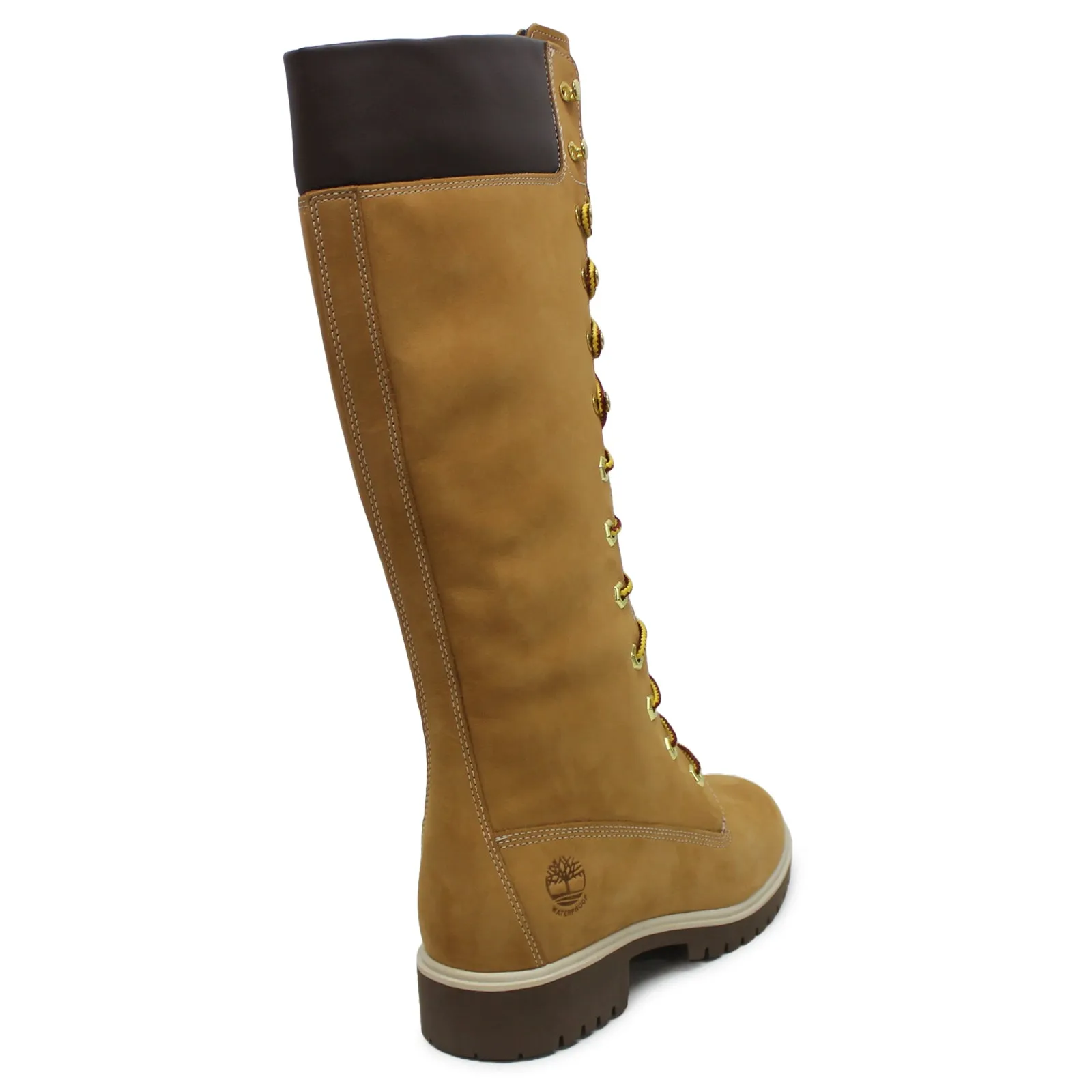 Premium 14 Inch Nubuck Leather Women's Calf Length Boots