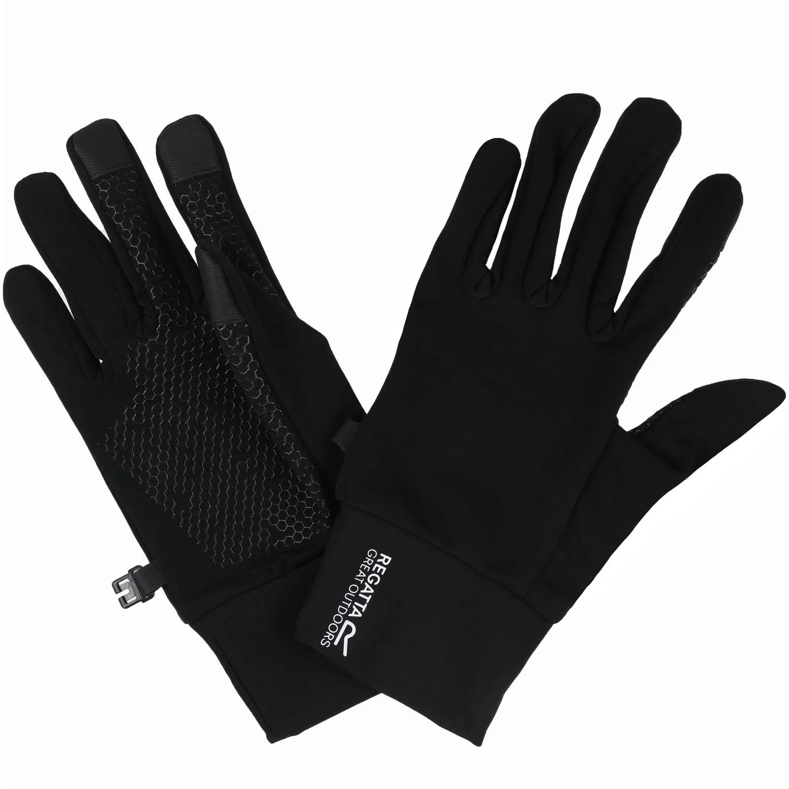 Regatta Unisex Touchtip Stretch II Water Repellent Breathable Gloves - Black