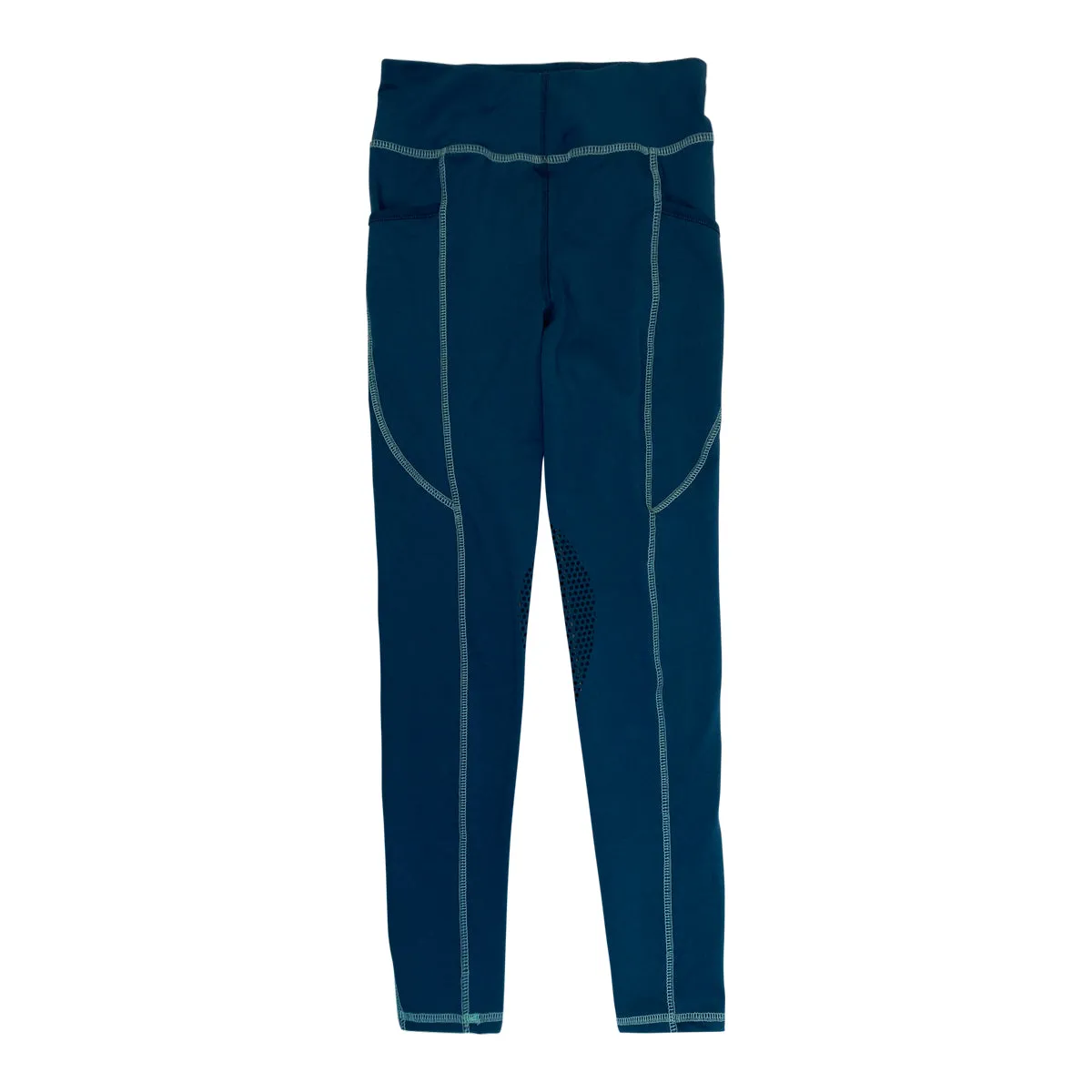 Riding Sport Knee Grip Tights in Ocean - Children's Medium