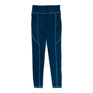 Riding Sport Knee Grip Tights in Ocean - Children's Medium