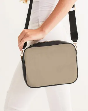 Shaded Pale Pastel Orange Brown Crossbody Bag | C0M15Y30K30