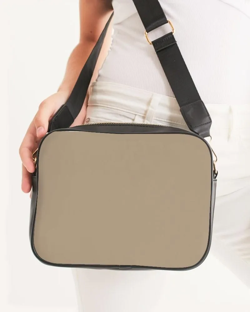 Shaded Pale Pastel Orange Brown Crossbody Bag | C0M15Y30K30