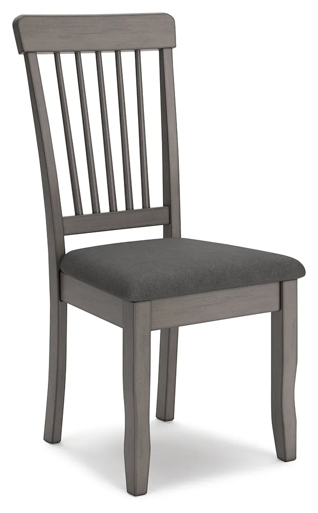 Shullden Dining Table and 2 Chairs in Gray