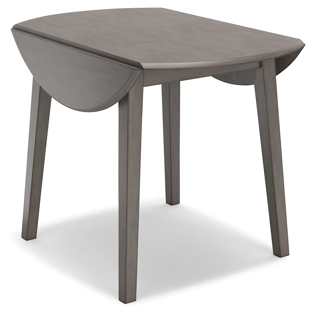 Shullden Dining Table and 2 Chairs in Gray