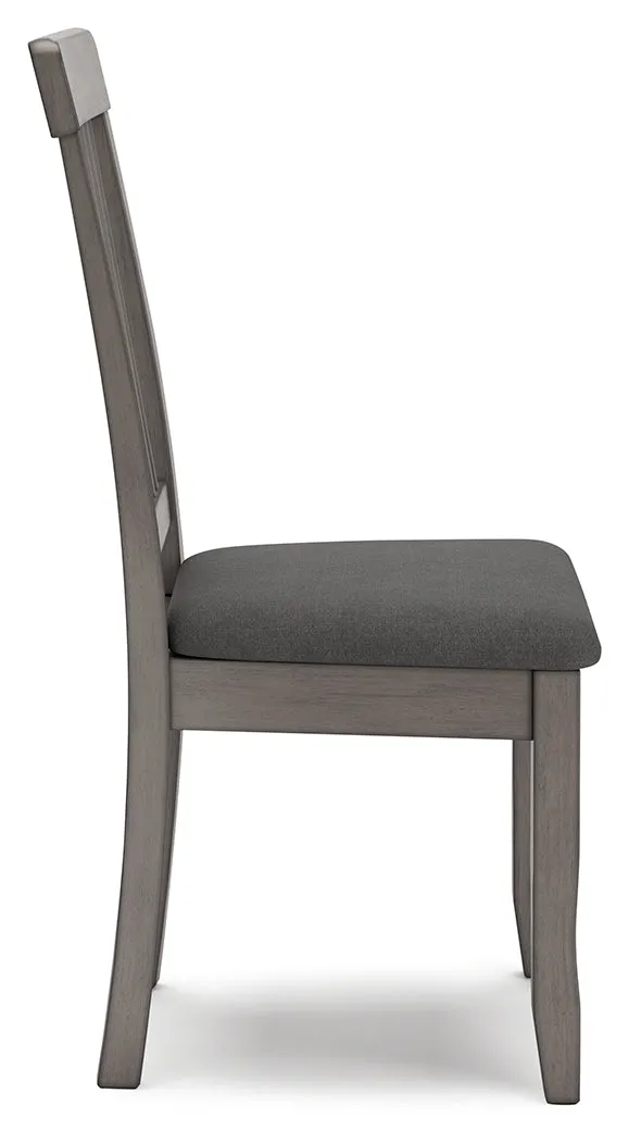 Shullden Dining Table and 2 Chairs in Gray