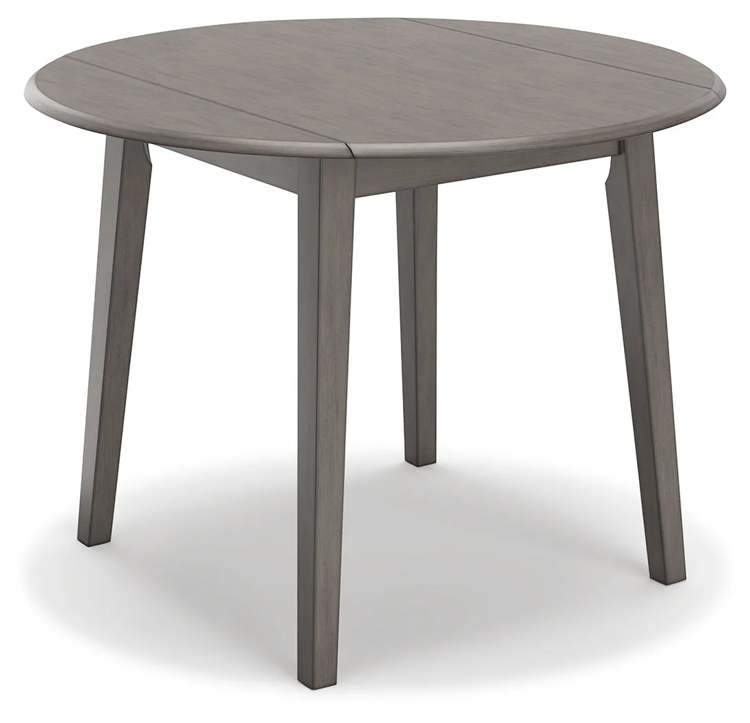 Shullden Dining Table and 2 Chairs in Gray