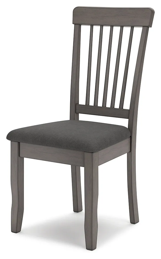 Shullden Dining Table and 2 Chairs in Gray