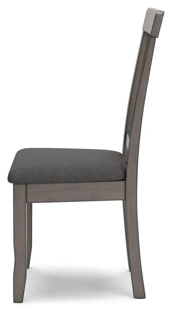 Shullden Dining Table and 2 Chairs in Gray